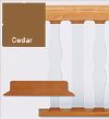 Deckorators Cedar Glass Baluster Connectors